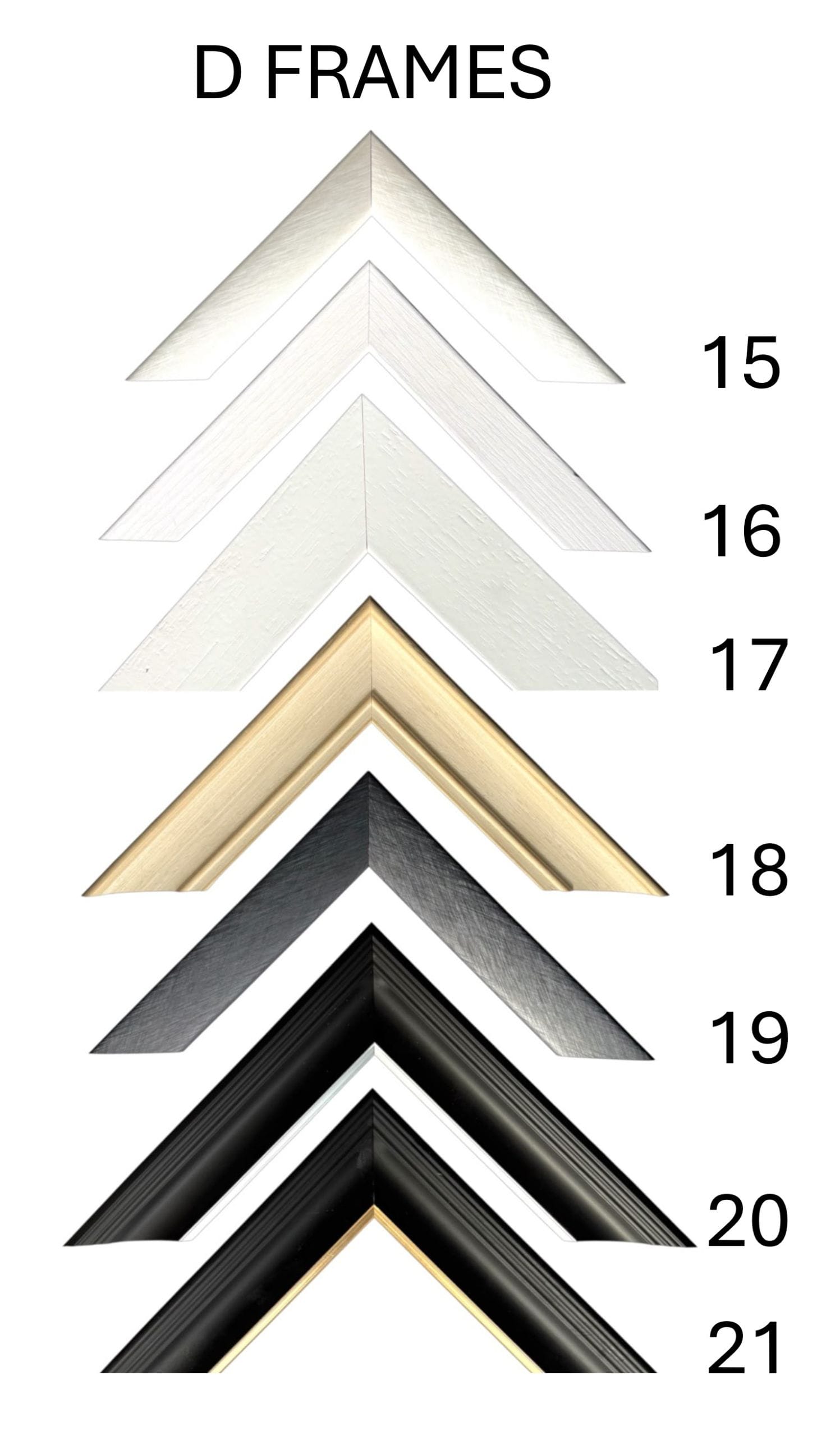Collection of frames for flower preservation 37mm - 52mm
